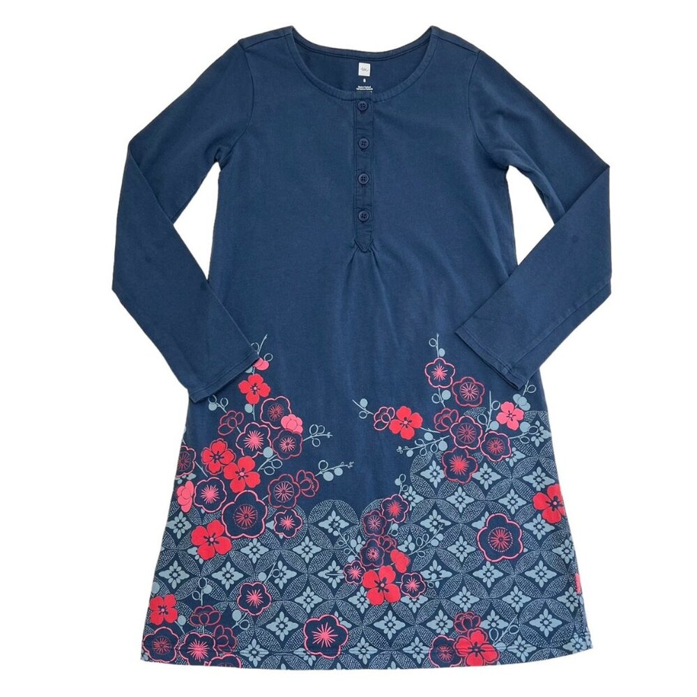 Tea Collection Kimono Floral Henley Dress